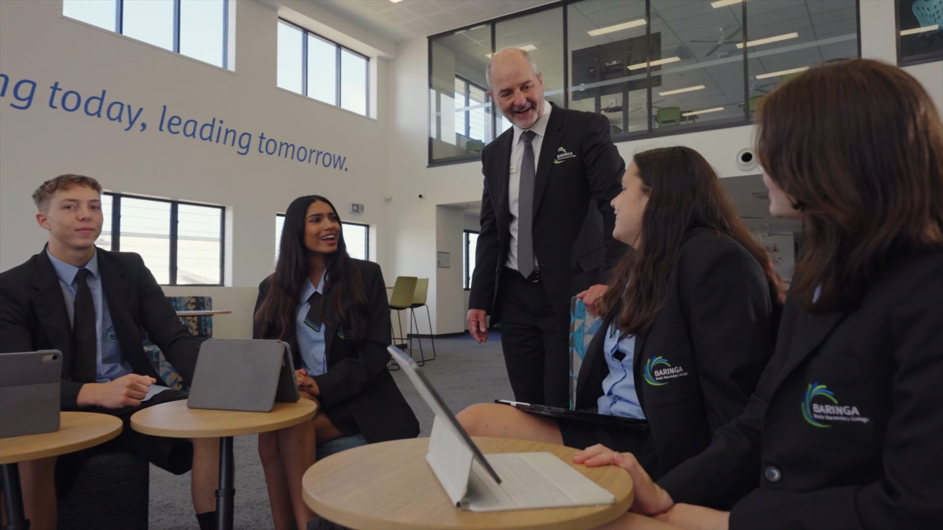 Baringa SSC Overview_thumb School Overview Video Marketing - A principal talks with his senior students