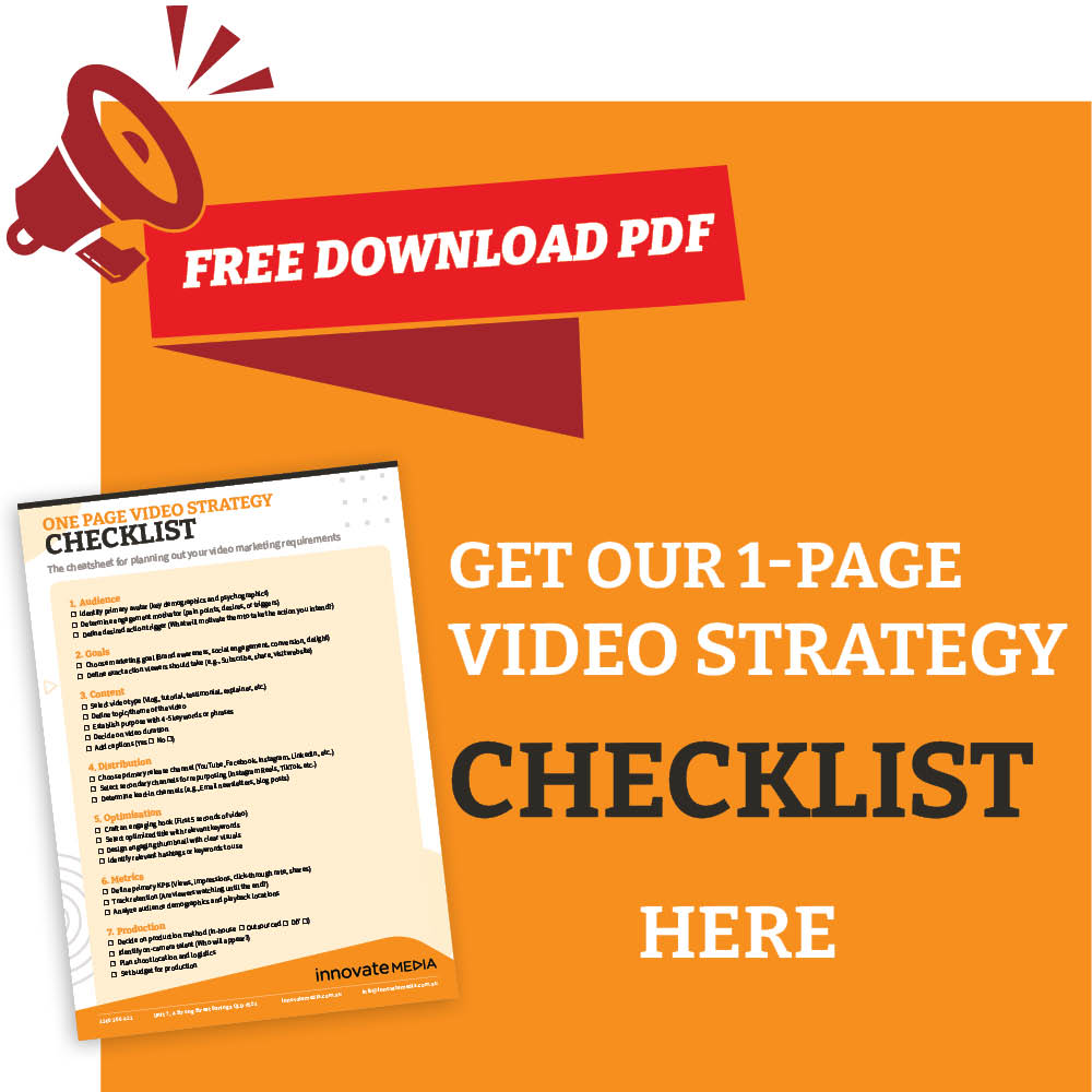 video strategy checklist hero image FREE PDF Download Video strategy checklist